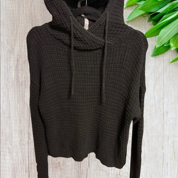 Victoria's Secret Tops - Victoria’s Secret Waffle Knit pullover hoodie - S